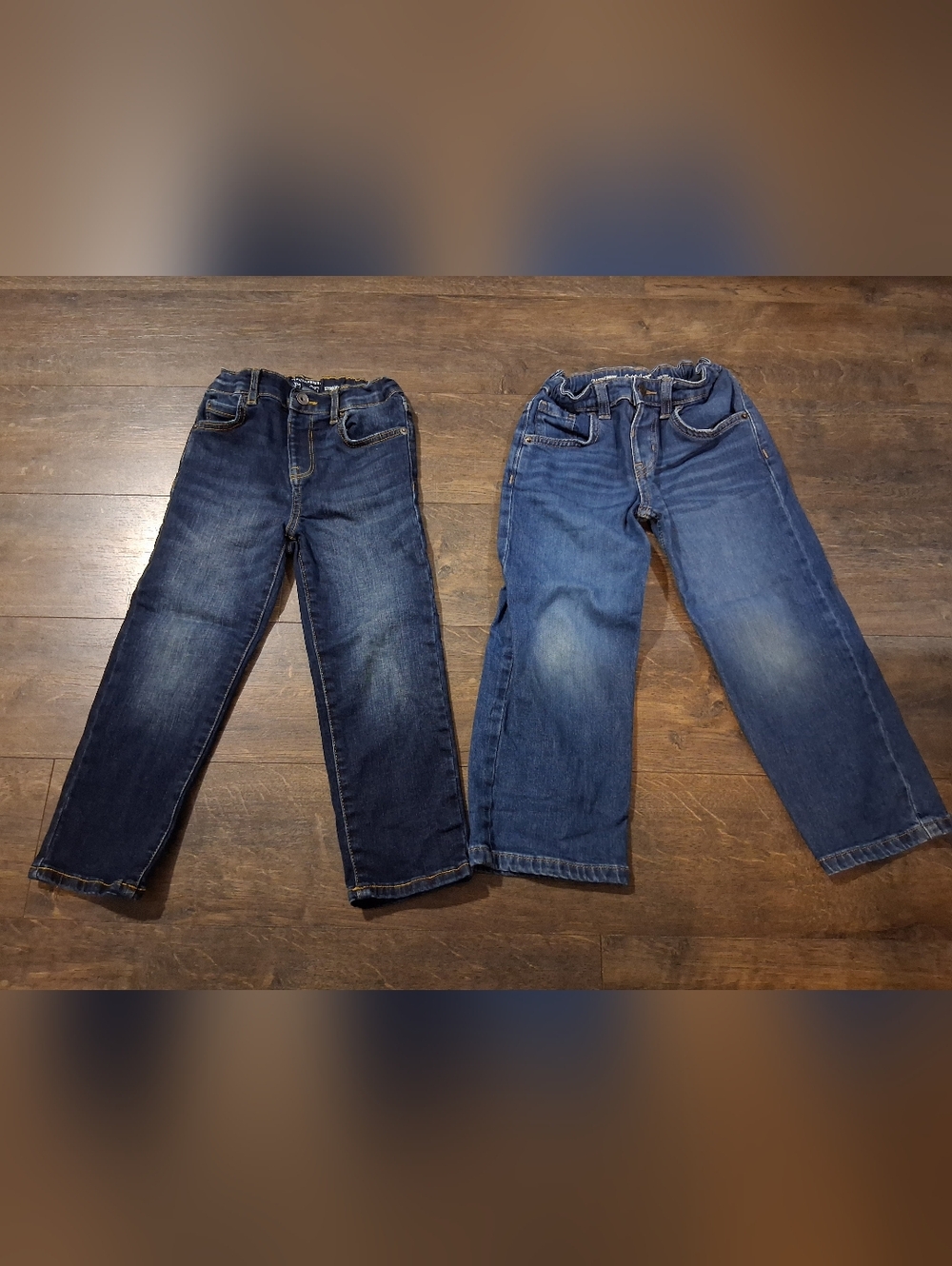 The Children's Place Cat & Jack Boys Blue Denim Jeans 2 Pc Bundle 4T